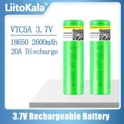 1-30PCS LiitoKala 3.7V 2600mAh VTC5A Rechargeable Li-ion Battery 18650 Akku US18650VTC5A 35A Toys Flashlight