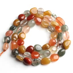 6-8mm Natural Stone Irregular Apatite Kyanite Quartz stone Chips Beads Jewelry Making DIY Bracelet Necklace 15'' Strands