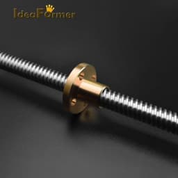 T8 Lead Screw OD 8mm Lead 4mm/2mm/8mm Pitch 2mm Lenght 200mm 250mm 300mm 350mm 400mm 450mm 500mm With Nut For Reprap 3D Parts