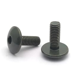 10 Set Motorcycle Scooter ATV Moped Plastic Cover Screw Bolt and U Type Clips with Nut M6 6mm M6X16 Army green