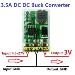 1 PCS 3.5A DC-DC Converter Module Buck Step-Down Voltage Regulator Board 4.5V-27V to 3V 3.3V 3.7V 5V 6V 7.5 9V 12V