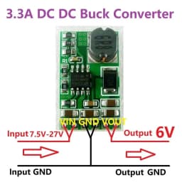 1 PCS 3.5A DC-DC Converter Module Buck Step-Down Voltage Regulator Board 4.5V-27V to 3V 3.3V 3.7V 5V 6V 7.5 9V 12V