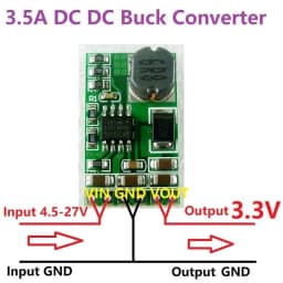 1 PCS 3.5A DC-DC Converter Module Buck Step-Down Voltage Regulator Board 4.5V-27V to 3V 3.3V 3.7V 5V 6V 7.5 9V 12V
