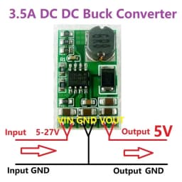 1 PCS 3.5A DC-DC Converter Module Buck Step-Down Voltage Regulator Board 4.5V-27V to 3V 3.3V 3.7V 5V 6V 7.5 9V 12V