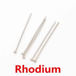 200pcs/Bag 20 25 30 40 50 60mm Flat Head Pins Gold/Silver Color/Bronze/Rhodium Headpins For Jewelry Findings Making DIY Supplies