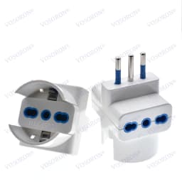 Italy Travel Plug Adapter 3 Ways Socket Multi Port Outlet Italian standard 10A 250V