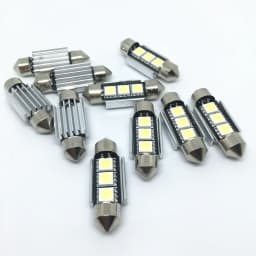 10pcs Dome ligh Festoon 36mm 39mm 41mm SMD 5050 LED White Car Light CANBUS Error Free C5W LED Lamp auto Bulb interior light 12V