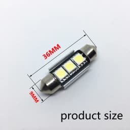 10pcs Dome ligh Festoon 36mm 39mm 41mm SMD 5050 LED White Car Light CANBUS Error Free C5W LED Lamp auto Bulb interior light 12V
