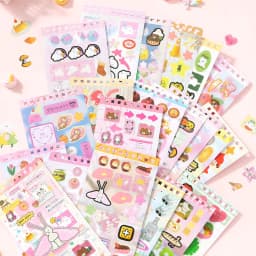 20sheets/lot Kawaii Japanese Wonderful Moments Series Die Cutting Coil Sticker Book DIY Scrapbook Stationery Decoration Kit