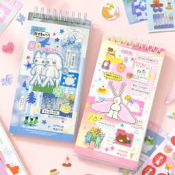 20sheets/lot Kawaii Japanese Wonderful Moments Series Die Cutting Coil Sticker Book DIY Scrapbook Stationery Decoration Kit