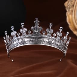 Unisex Golden Medieval Crown Renaissance Period Costume Accessory Prince Princess Birthday Masquerade Ball Halloween Headpiece