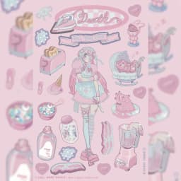 Korean DOMI Cartoon Sweet Cool Girl Character Stickers Hand Account Phone Case Diary Planner Notebook DIY Decorative Stickers