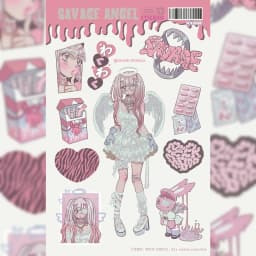 Korean DOMI Cartoon Sweet Cool Girl Character Stickers Hand Account Phone Case Diary Planner Notebook DIY Decorative Stickers