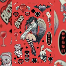 Korean DOMI Cartoon Sweet Cool Girl Character Stickers Hand Account Phone Case Diary Planner Notebook DIY Decorative Stickers