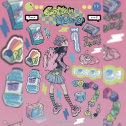 Korean DOMI Cartoon Sweet Cool Girl Character Stickers Hand Account Phone Case Diary Planner Notebook DIY Decorative Stickers