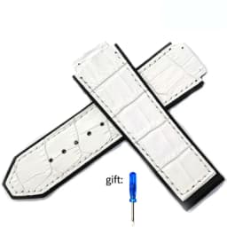 Genuine leather Watch Strap For HUBLOT Big Bang Series Bottom silicone Watch Bracelet Watch accessories 25mm*19mm With tools