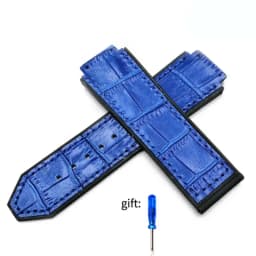 Genuine leather Watch Strap For HUBLOT Big Bang Series Bottom silicone Watch Bracelet Watch accessories 25mm*19mm With tools