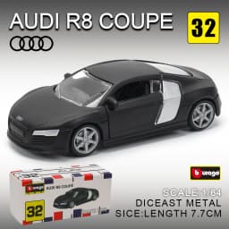 Bburago 1:64 golf Porsche 911 Shelby Raventon Mustang Lamborghini Collection Series Car Die Casting Model Gift Toy