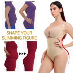 Women Shapewear Bodysuit New Tummy Control Shapewear Waist Trainer Thong Body Shaper Colombian Fajas Slimming Underwear