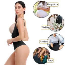 Women Shapewear Bodysuit New Tummy Control Shapewear Waist Trainer Thong Body Shaper Colombian Fajas Slimming Underwear