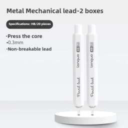 Metal Mechanical Pencil 0.3/0.5/0.7 mm Low Gravity Drawing Automatic HB Pencil Set with Leads Office School Writing Art Supplies