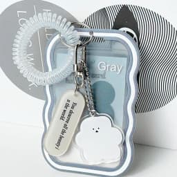 Creative Design Kpop Photocard Holder Transparent Card Holder Keychain Photo Sleeves Bus Card Student Card Case Photo Protector