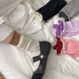 Double Ribbed Matching Midtube Socks for Women and Candy Matching Socks for Morandi Fashion Matching Stockings for Women