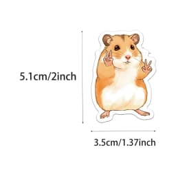 50PCS Prank Meme Stickers Personalized Graffiti Stickers Decorative Luggage Notebook Car Skateboard Stickers