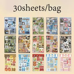 Mr Paper Millenium Dream Book Series Sticker Book Korean Ancient Style Sticker Book DIY Handbook Students' Gifts 30 Pcs in