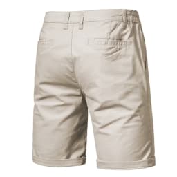 Embroidered Summer 100% Cotton Shorts for Men High Quality Knee Length Shorts Casual Business Social Elastic Waist Beach Shorts