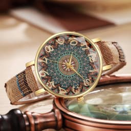 2PCS/Set Women Fashion Watches Ladies Casual Leather Band Arabic Dial Quartz Wrist Watches Female Clock(Without Box)