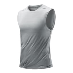 CHRLCK Men's Running Vest Quick Drying Gym Tank Top Men Fitness Sleeveless Shirt Male Mesh Breathable Fitness Sports Vest