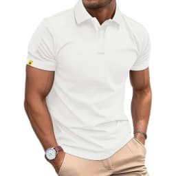 Summer Polo Shirt Men's Short Sleeve Sport T Shirt Casual Business Lightweight Button Streetwear Breathable Tops