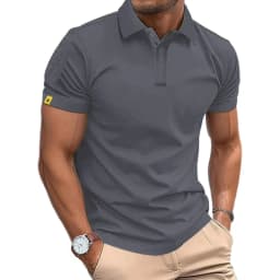 Summer Polo Shirt Men's Short Sleeve Sport T Shirt Casual Business Lightweight Button Streetwear Breathable Tops
