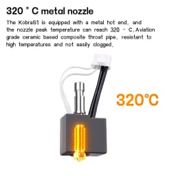 Hotend For Kobra S1 Combo Print Head Hot End for Anycubic Kobra S1/ACE Pro Hotend Kobra S1 Hardened Steel Nozzle