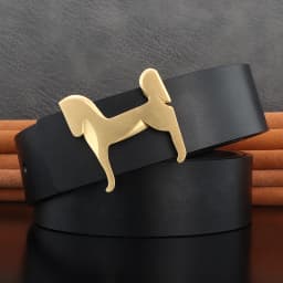 grade Stainless steel horse 3.8cm wide slide buckle men belts High genuine leather Waistband cowboy casual ceinture homme