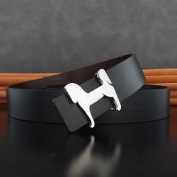 grade Stainless steel horse 3.8cm wide slide buckle men belts High genuine leather Waistband cowboy casual ceinture homme