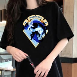 Shadow Milk Cookie t shirt teen korean clothes graphic Classic harajuku aesthetic t shirt 2000s Retro 2000s kawaii anime Trendy