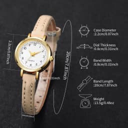 Fashion Small Dial Women's Quartz Watch Ladies Leather Strap Wrist Watches Reloj Mujer(Without Box)