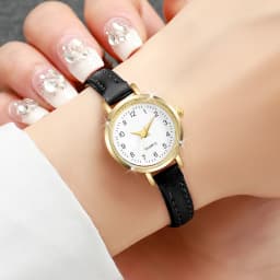 Fashion Small Dial Women's Quartz Watch Ladies Leather Strap Wrist Watches Reloj Mujer(Without Box)