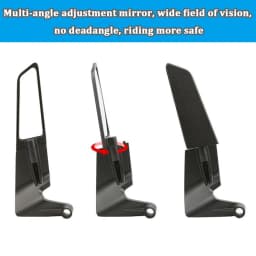 For YAMAHA MT03 MT07 MT09 MT10 XMAX KTM BMW S1000R Motorcycle Mirrors Stealth Winglets Mirror Kits To Rotate Adjustable Mirrors