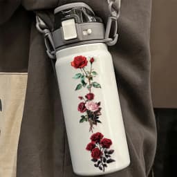 50PCS Retro Red Rose High Beauty Graffiti Stickers DIY Handbooks, Phone Cases, Notebook PET Waterproof Stickers