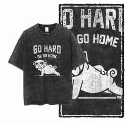 YG BODY BUILDING Printed Cotton Acid Washed Graphic Unisex T Shirt Cool CROSSFIT Streetwear Men Tshirts Big Size Tee for Men