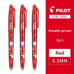 3pcs PILOT Erasable Gel Pens LFB-20EF Frixion 0.5mm for Writing Red Blue Black School Office Supplies Japanese Stationery