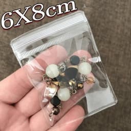 10-100pcs PVC Jewelry Package Bags Thicken Self Sealing Pouches Anti-Oxidation Earring Necklace Clear Organizer Bag Reusable