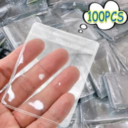 10-100pcs PVC Jewelry Package Bags Thicken Self Sealing Pouches Anti-Oxidation Earring Necklace Clear Organizer Bag Reusable
