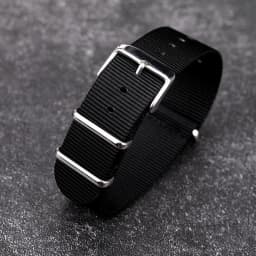 Nylon Watch Strap 18mm 20mm 22mm Band Universal Canvas Bracelet for Men Women's Weave Wristband One Piece Loop Watch Band