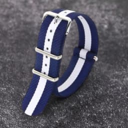 Nylon Watch Strap 18mm 20mm 22mm Band Universal Canvas Bracelet for Men Women's Weave Wristband One Piece Loop Watch Band
