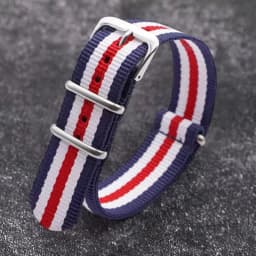 Nylon Watch Strap 18mm 20mm 22mm Band Universal Canvas Bracelet for Men Women's Weave Wristband One Piece Loop Watch Band