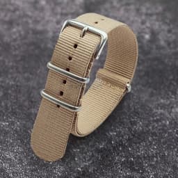 Nylon Watch Strap 18mm 20mm 22mm Band Universal Canvas Bracelet for Men Women's Weave Wristband One Piece Loop Watch Band